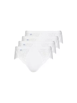 SLOGGI | Slip "Midi Chic" 4-er (Weiss) | 